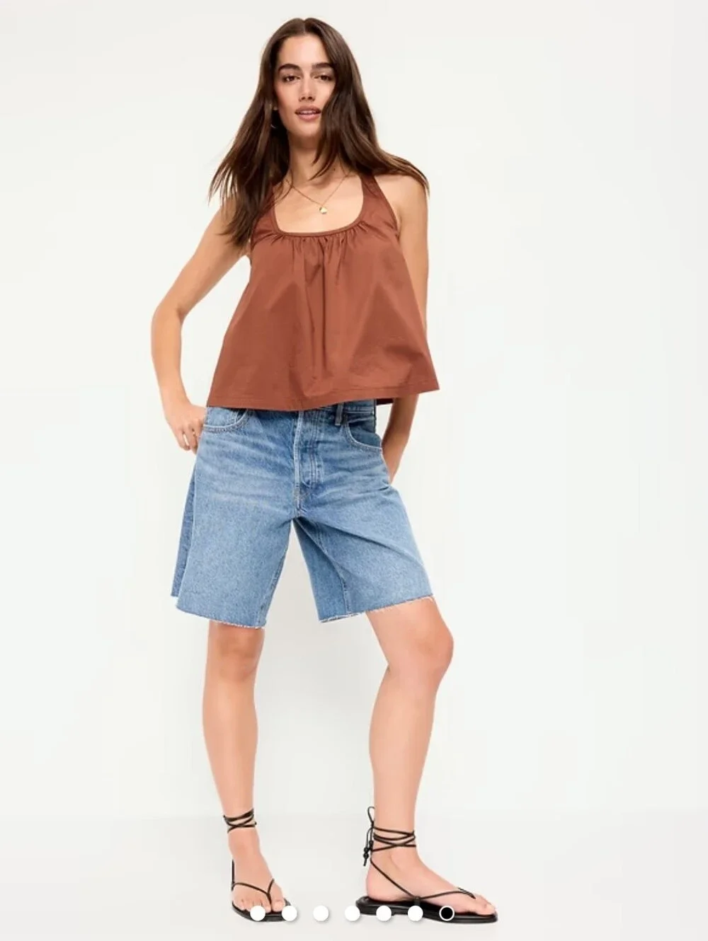 Old Navy Mid Rise Baggy Blue Wash Cut Off Denim Jean Shorts 12 - New with tags
